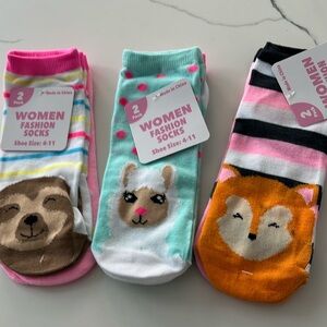 6-Pack Women’s Fashion Socks Shoe Size 4-11 New